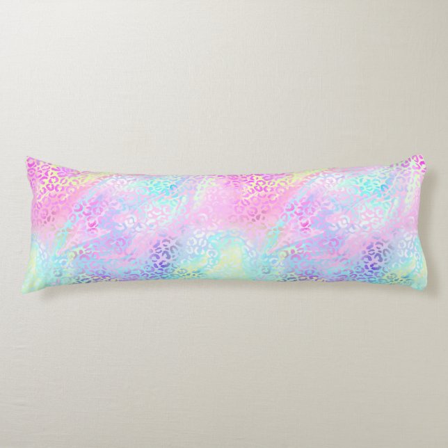 Design der iridescent Leopard-Serie 10 Seitenschläferkissen (Vorderseite)