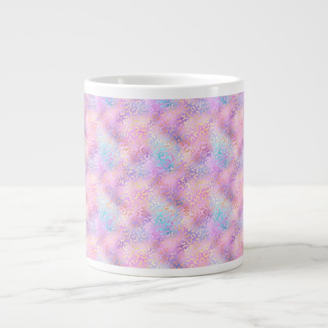 Design der iridescent Leopard-Serie 11 Jumbo-Tasse (Vorderseite)