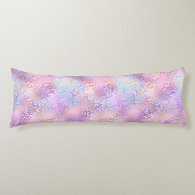 Design der iridescent Leopard-Serie 11 Seitenschläferkissen (Vorderseite)