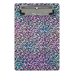 Design der iridescent Leopard-Serie 12 Mini Klemmbrett