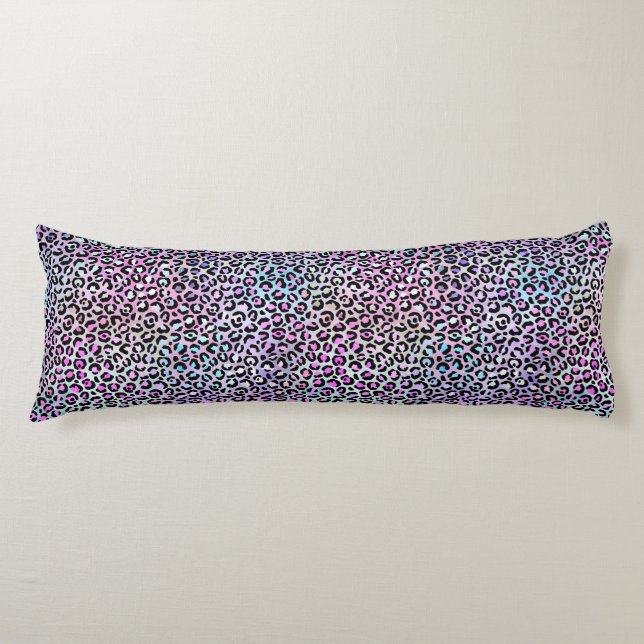 Design der iridescent Leopard-Serie 12 Seitenschläferkissen (Vorderseite)