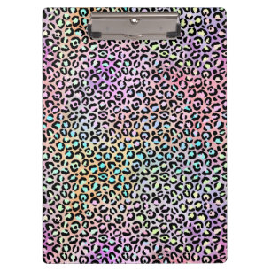 Design der iridescent Leopard-Serie 6 Klemmbrett