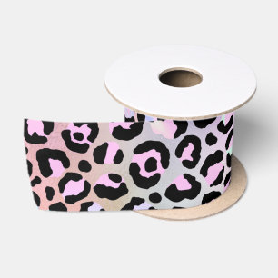 Design der iridescent Leopard-Serie 6 Satinband