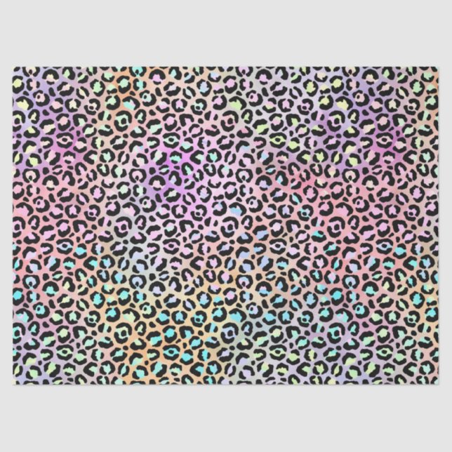 Design der iridescent Leopard-Serie 6 Seidenpapier (Vorderseite)