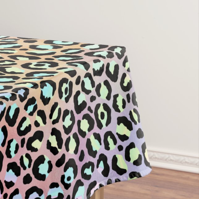 Design der iridescent Leopard-Serie 6 Tischdecke (Beispiel)