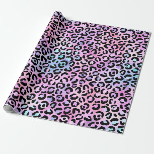Design der irideszierenden Leopard-Serie 4 Geschenkpapier