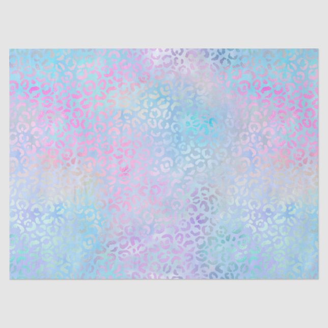 Design der irideszierenden Leopard-Serie 9 Seidenpapier (Vorderseite)