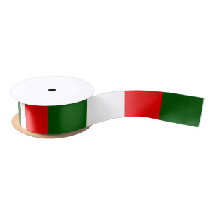 Design der italienischen Flaggen Satinband