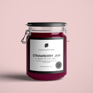 Design der Jam Jar Label-Verpackung