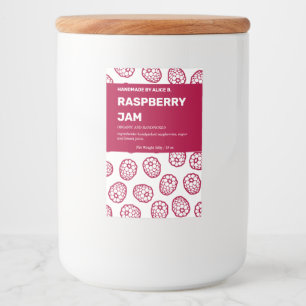 Design der Jam Jar Label-Verpackung Lebensmitteletikett