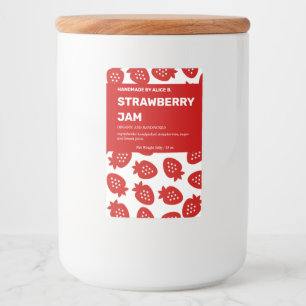 Design der Jam Jar Label-Verpackung Lebensmitteletikett