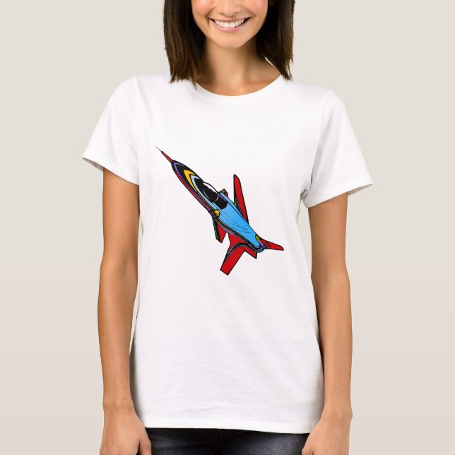 Design der Jet-Fighter für Piloten mit Überschallf T-Shirt (Vorderseite)