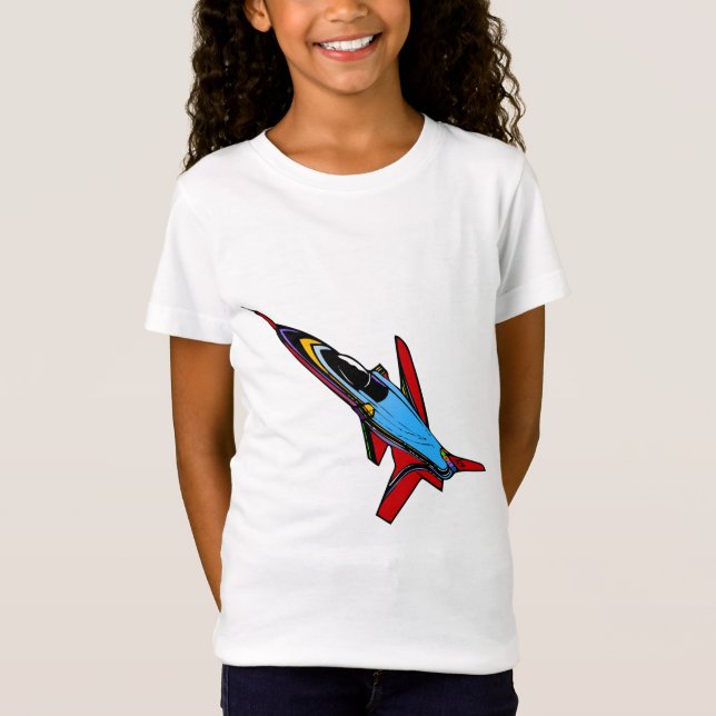 Design der Jet-Fighter für Piloten mit Überschallf T-Shirt (Vorderseite)