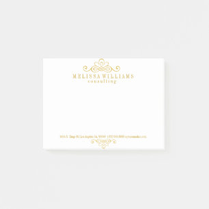 Design der kalligraphischen Wirbel Post-it Klebezettel