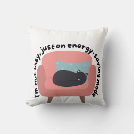 Design der Katze im Energiemodus rettend - gemütli Kissen