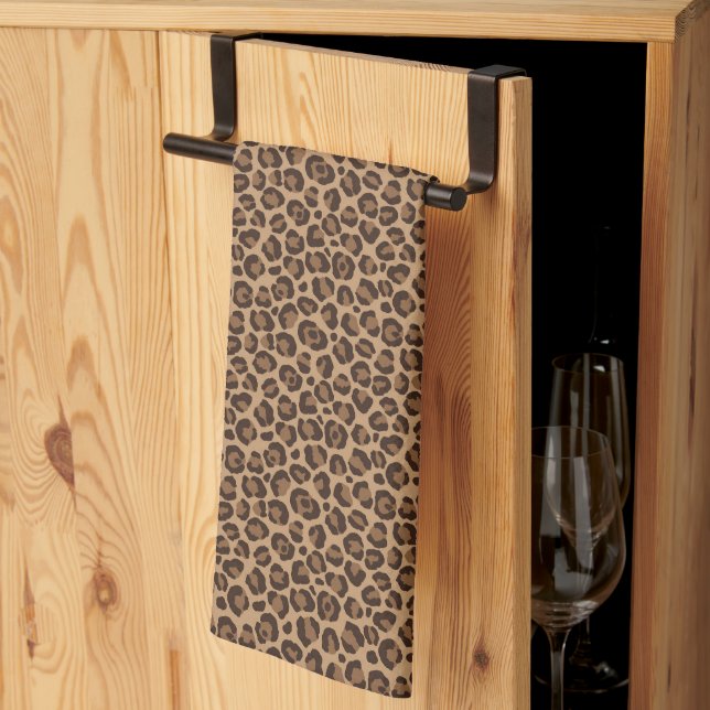 Design der klassischen Leopard-Serie 12 Geschirrtuch (Drittel gefaltet)