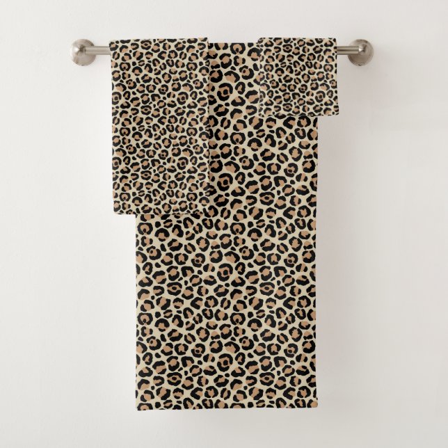 Design der klassischen Leopard-Serie 9 Badhandtuch Set (Insitu)