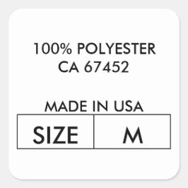 Design der Klebestreifen Quadratischer Aufkleber