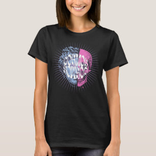 Design der kosmischen Schädeltypografie T-Shirt
