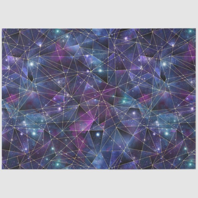 Design der Kristallreihe um Mitternacht 14 Seidenpapier (Vorderseite)