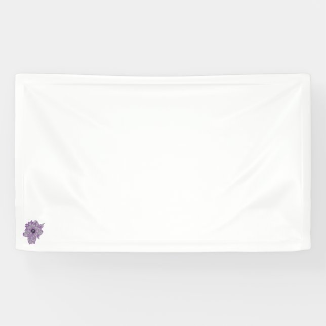Design der künstlichen Blume Vinyl Banner (Horizontal)