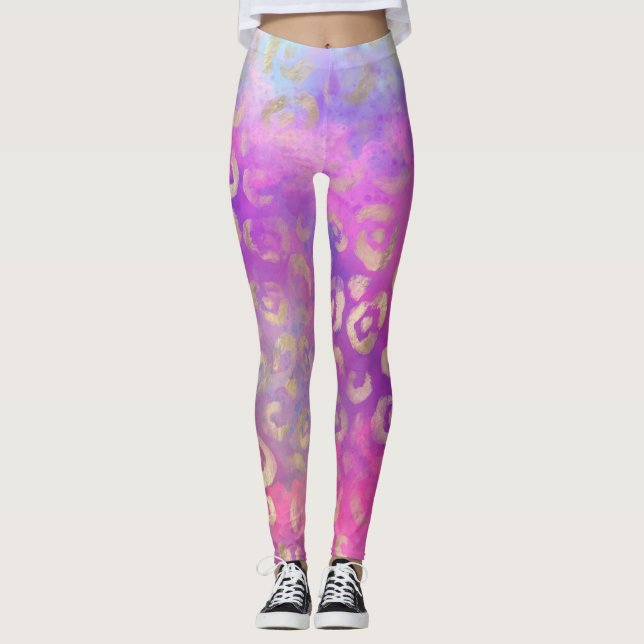 Design der Leopard Paint Serie 11 Leggings (Vorderseite)