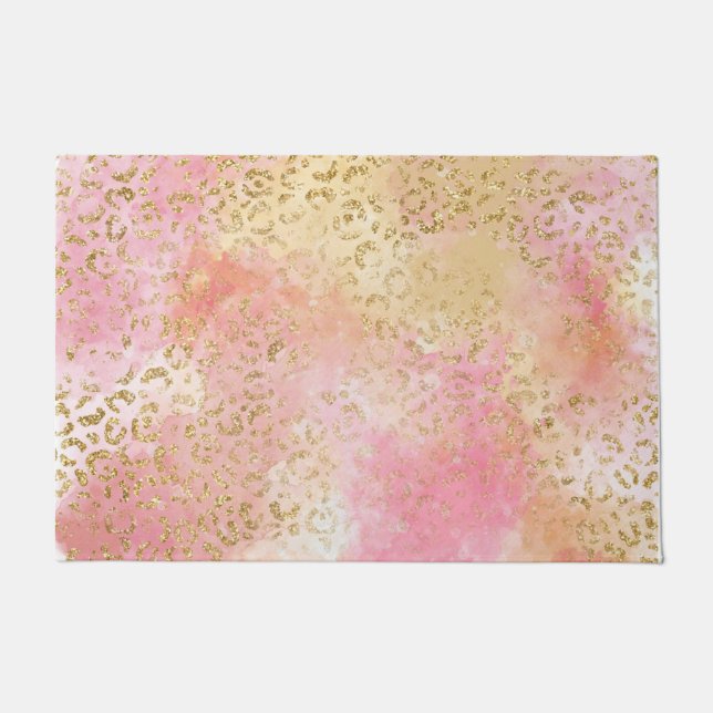 Design der Leopard Paint Serie 13 Fußmatte (Vorderseite)