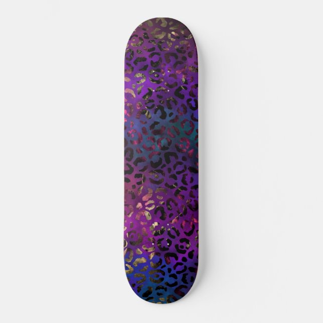 Design der Leopard Paint Serie 16 Skateboard (Vorderseite)