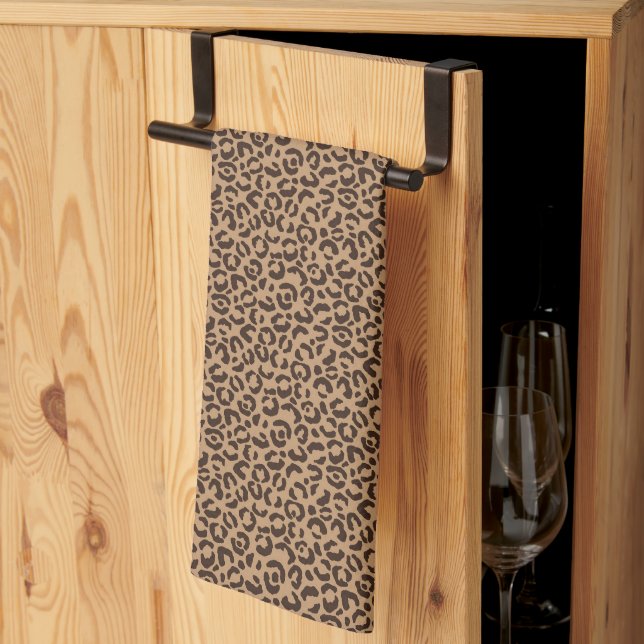 Design der Leopard-Serie 5 Geschirrtuch (Drittel gefaltet)