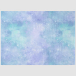 Design der Light Blue Galaxy Serie 10 Seidenpapier