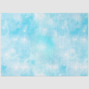 Design der Light Blue Galaxy Serie 3 Seidenpapier
