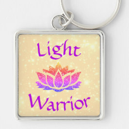 Design der Light Warrior Lotus Blume Schlüsselanhänger