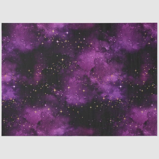 Design der lila Galaxy-Serie 1 Seidenpapier (Vorderseite)