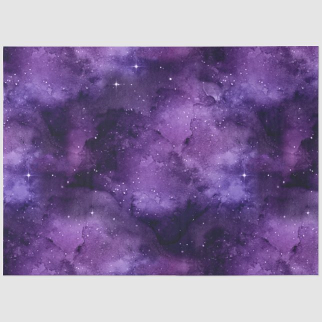 Design der lila Galaxy-Serie 5 Seidenpapier (Vorderseite)