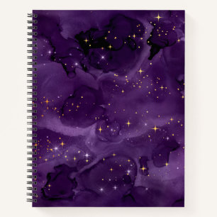Design der lila Galaxy-Serie 8 Notizbuch