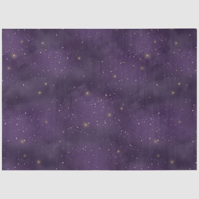 Design der Lila Startnight-Serie 2 Seidenpapier (Vorderseite)