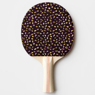 Design der lila und Gold Leopard-Serie 2 Tischtennis Schläger