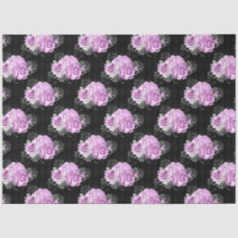 Design der lila und silbernen Blumenserie 10 Seidenpapier