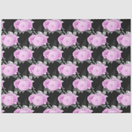 Design der lila und silbernen Blumenserie 17 Seidenpapier