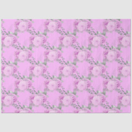 Design der lila und silbernen Blumenserie 7 Seidenpapier