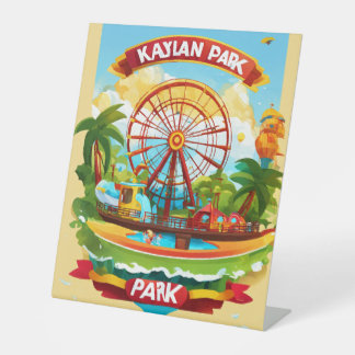 Design der Logos für den Kalyan Amusement Park - V Sockelschild