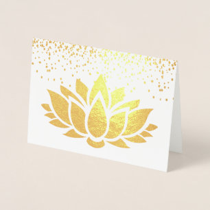Design der Lotus-Blume Folienkarte