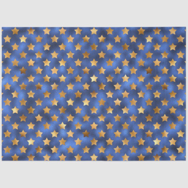 Design der Luxus-Blue- und Gold-Serie 10 Seidenpapier (Vorderseite)