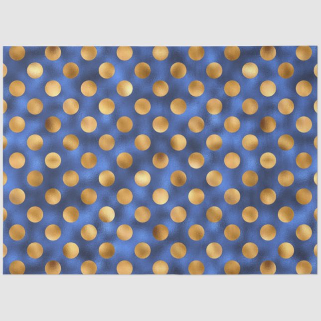 Design der Luxus-Blue- und Gold-Serie 11 Seidenpapier (Vorderseite)