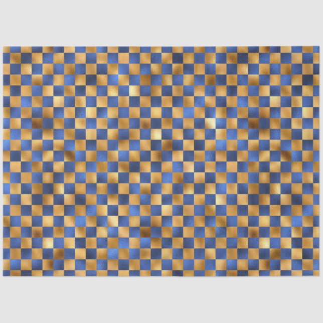 Design der Luxus-Blue- und Gold-Serie 12 Seidenpapier (Vorderseite)