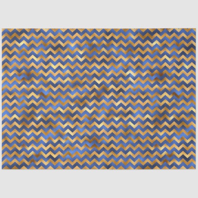 Design der Luxus-Blue- und Gold-Serie 14 Seidenpapier (Vorderseite)