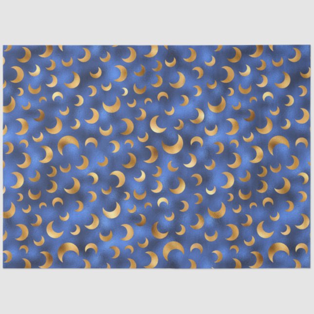 Design der Luxus-Blue- und Gold-Serie 15 Seidenpapier (Vorderseite)