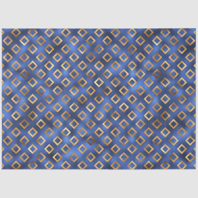 Design der Luxus-Blue- und Gold-Serie 18 Seidenpapier (Vorderseite)