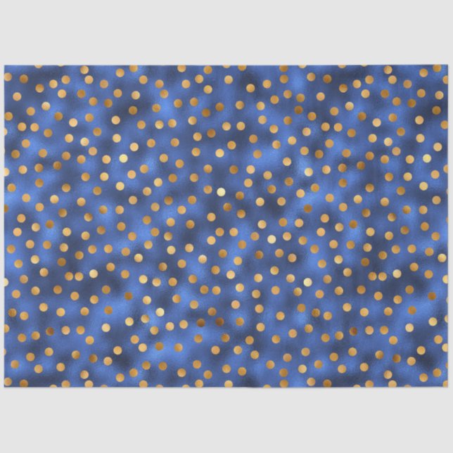 Design der Luxus-Blue- und Gold-Serie 20 Seidenpapier (Vorderseite)