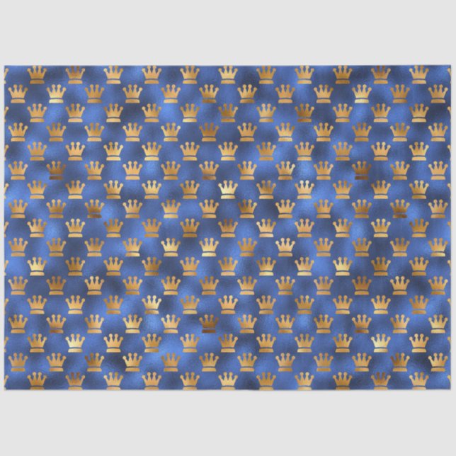Design der Luxus-Blue- und Gold-Serie 5 Seidenpapier (Vorderseite)
